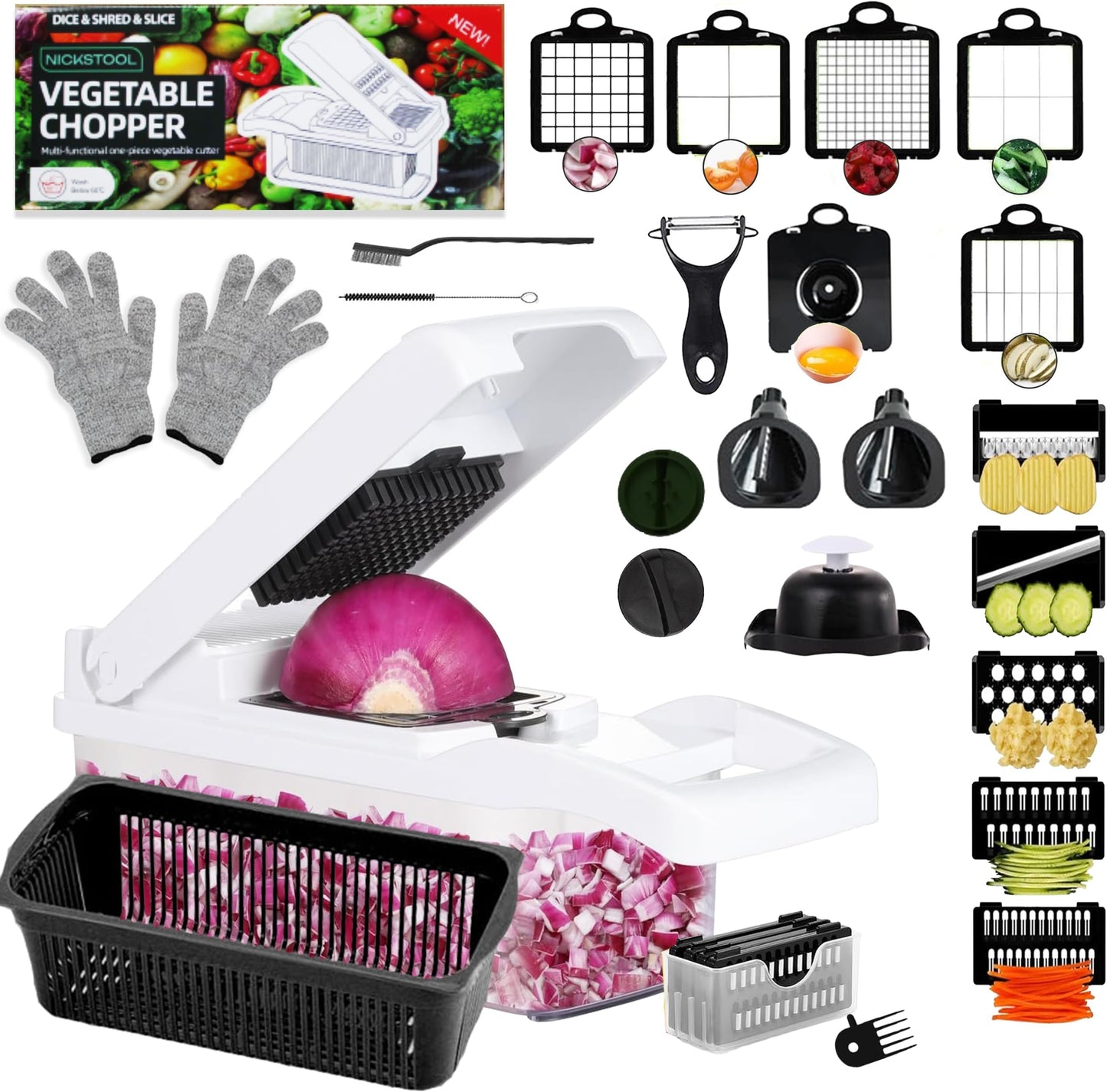 CORTADOR DE VEGETALES MULTIFUNCIONA 22 EN 1