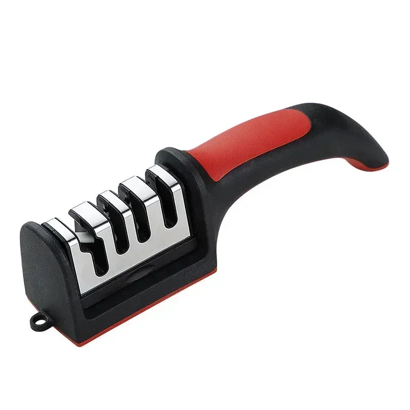 Afilador de Cuchillos de Cocina 3 en 1 con Base Antideslizante