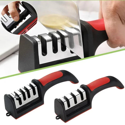 Afilador de Cuchillos de Cocina 3 en 1 con Base Antideslizante